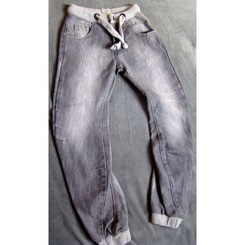 Jean Gris Coupe Jogger Taille 9/10 Ans