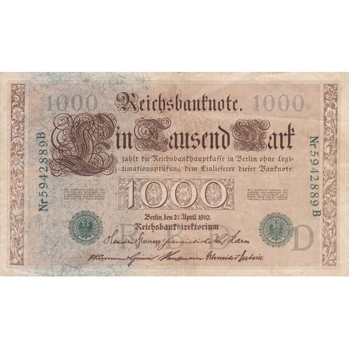Allemagne 1000 Mark 1910