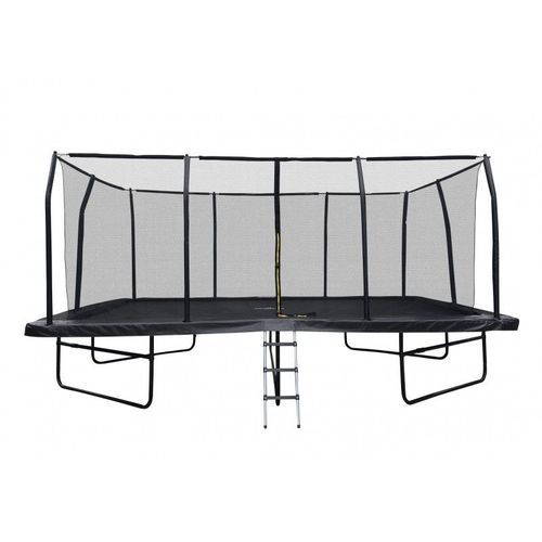 Trampoline De Jardin Rectangulaire Xxl 518 X 305 Cm - Mod?Le Famille - Avec Filet De S?Curit?, Matelas De Protection Et Echelle