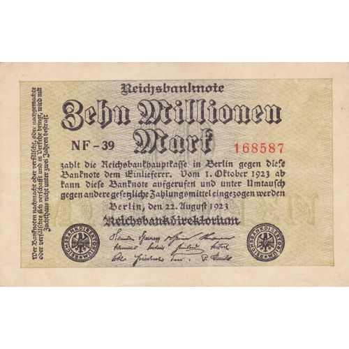 Allemagne 10 Millioen Mark 1923