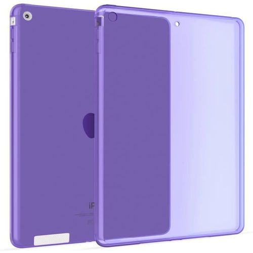 Transparent Étui Silicone Coque Housse Case Cover Pour Apple Ipad 2, Ipad 3, Ipad 4 En Violet