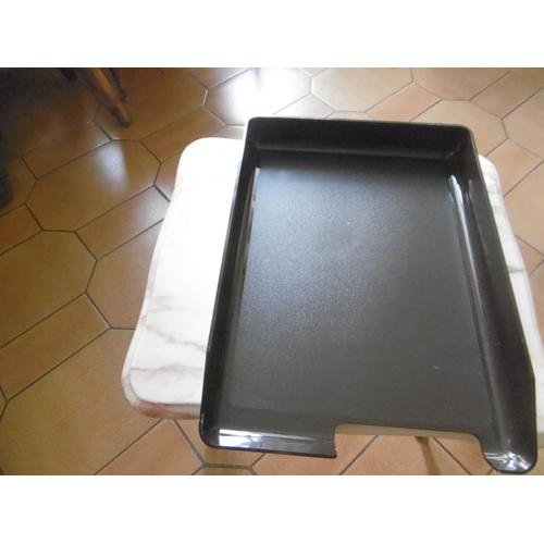 Corbeille Courrier Pleine 24x32x4cm Polystyrene Choc Noir Arlac Tray