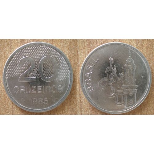 Bresil 20 Cruzeiros 1985 Neuve Piece Cruzeiro Reals Reis Reais