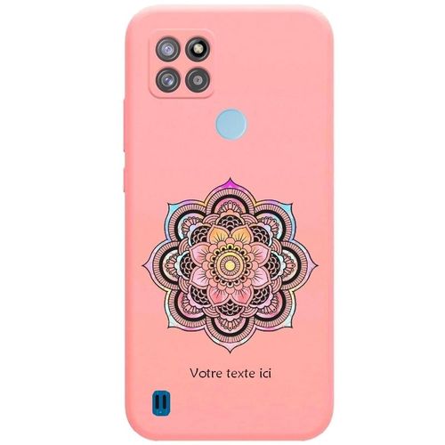 Coque Rose Realme C21y C25y Mandala 3 Pastel