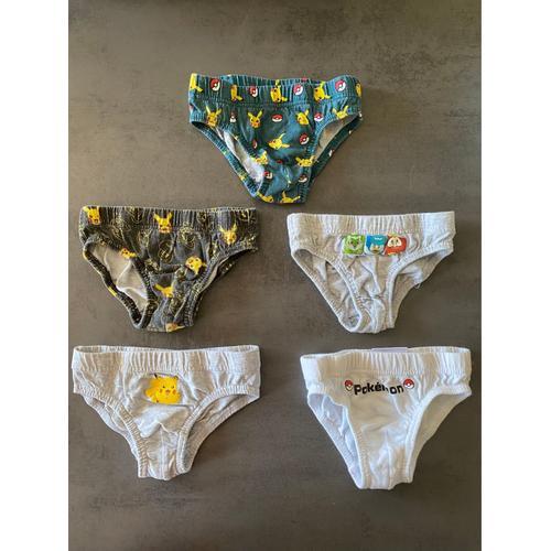 Lot De Cinq Slips Pikachu Kiabi Taille 6 Ans