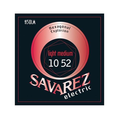 Savarez H50lm Electric Hexagonal Explosion Light Medium - Jeu Guitare Électrique 10-52