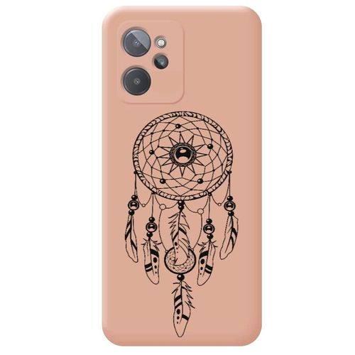 Coque Rose Realme 9i Dreamcatcher Plumes