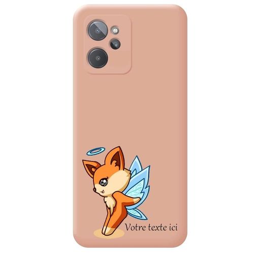 Coque Rose Realme 9i Fee Renard Fox Kawaii Avec Votre Prenom