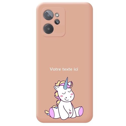 Coque Rose Realme 9i Licorne Enjoy Personnalisee