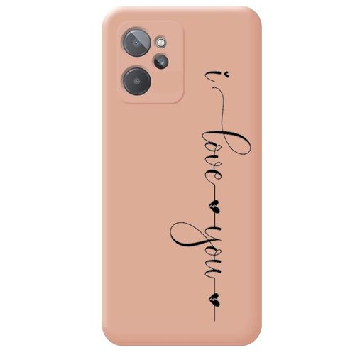 Coque Rose Realme 9i I Love You Je T'aime