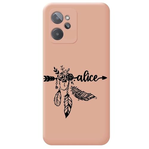 Coque Rose Realme 9i Avec Votre Prénom 6 Fleur