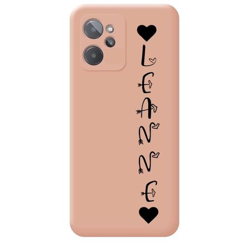 Coque Rose Realme 9i Avec Votre Prénom 20 Coeur Et Boho