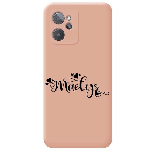 Coque Rose Realme 9i Avec Votre Prénom 26 Petit Coeur