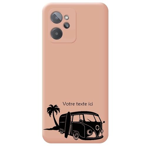 Coque Rose Realme 9i Van Hawai Surf Personnalisee