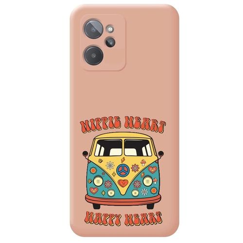 Coque Rose Realme 9i Van Hippie Peace And Love