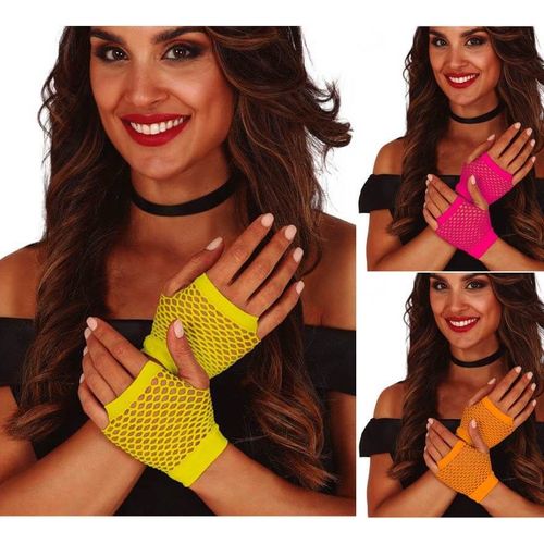 Gants Résille Plusieurs Couleurs Neon De 11 Cm