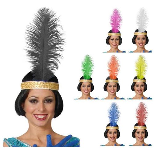 Plume De Autruche Grand Plusieurs Couleurs 40 Cm (Couleur Jaune)