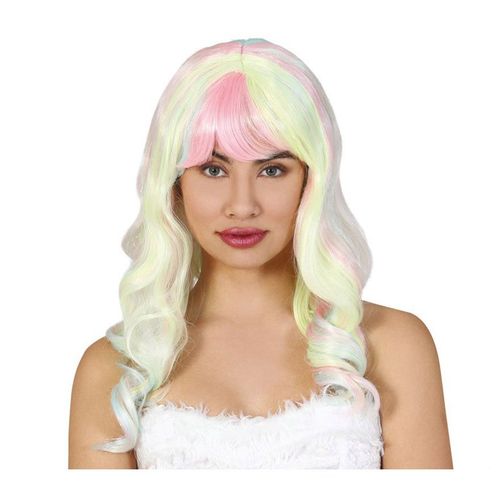 Perruque De Cheveux Colorés Dans Une Boîte De Haute Qualité