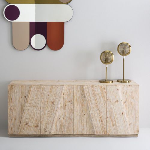Buffet 2 Portes Et 3 Tiroirs En Pin Massif - L200 Cm X H80 Cm