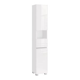 Colonne De Salle De Bain 2 Portes, 1 Tiroir Et 1 Niche - H170 Cm