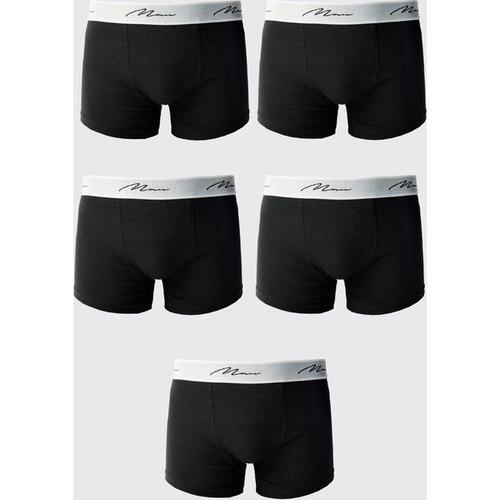 Lot De 5 Boxers - Man Homme - Noir - Xs, Noir