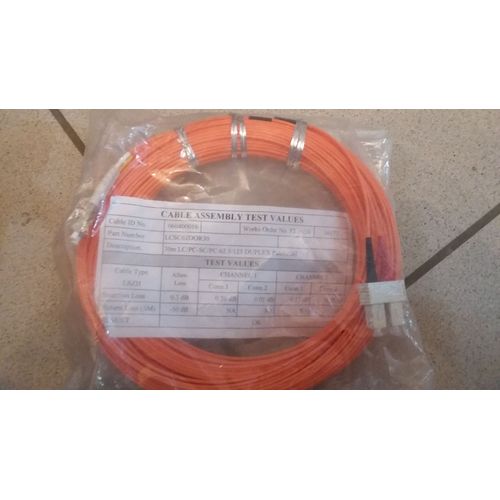 CABLE CORDON fibre optique 30m lc pc sc pc om1 62 5 125 duplex