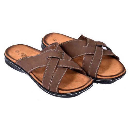 Sandales Premiums Chaussure D'été Qualité Et Confort Su2573 Marron