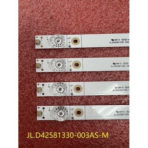 kit 4 PCS For 1 TV Kit 4pcs 8LED LED bande de rétro-éclairage Pour HISENSE H43A6100 43H6E JL.D42581330-003AS-M HISENSE43-4X8 43RGE JHD425S1U51 Nipseyteko