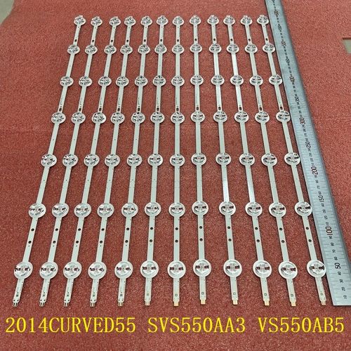 Kit de 12 bandes LED pour Panasonic TX-55CR430E, 55CA9550, 55PUS8909, 55PUS8700, 12 pièces Nipseyteko
