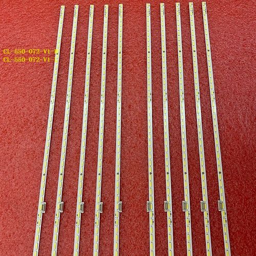 Bande de rétro-éclairage LED, 5 jeux = 10 pièces, pour 55PUS7101 LK10024666-AO CL-550-072-V1-R L TPT550U2-EQLSJA.G EQLSH A.G Nipseyteko