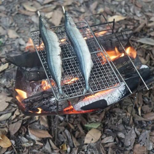 Grill À Charbon De Bois Pliant Portable Poêle À Bois En - Temu France