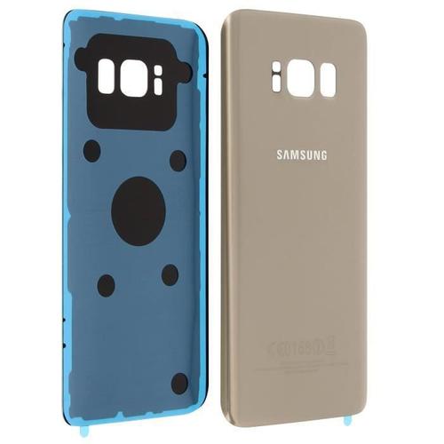 Cache Batterie Galaxy S8 Original Samsung Vitre Arrière Or