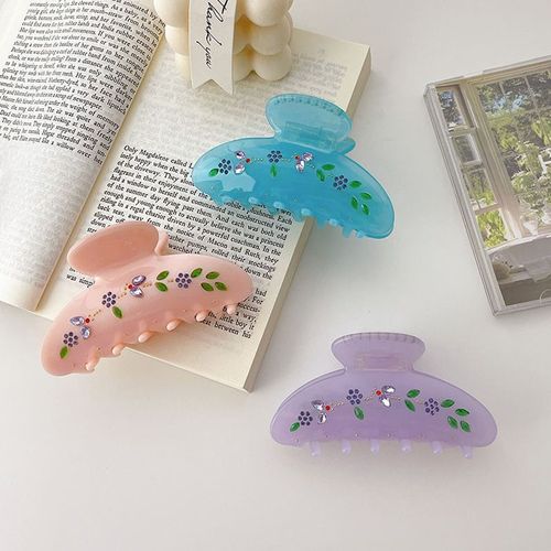 Pinces À Cheveux En Acétate, Pince À Cheveux En Feuille De Fleur De Couleur Unie Pour Femmes Et Filles, Épingle À Cheveux En Crabe Élégant Vintage, Accessoires Pour Cheveux, 2021 