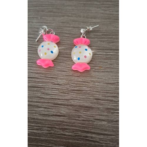 Boucle D Oreilles Motif Bonbon