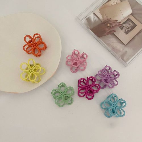 Petite Pince À Cheveux Pour Filles, Jolie Épingle À Cheveux, Couleur Bonbon, Accessoires Pour Cheveux, Clip Géométrique, Fleur De Crabe 