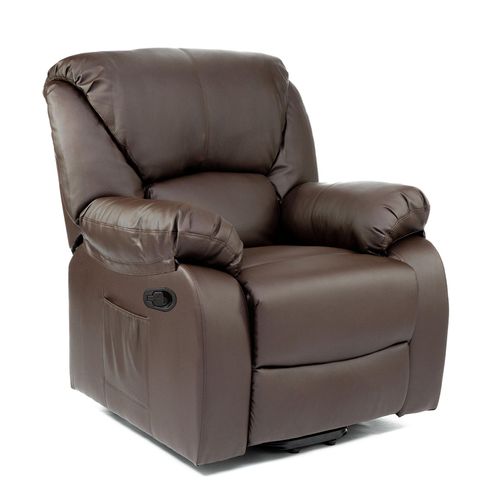Fauteuil De Massage Relax Monaco, 10 Vibromoteurs À Ondulation, Inclinable À 160 °, Fonction Chauffage, Programmes Automatiques, A ++, Eco-8590 M (Marron)