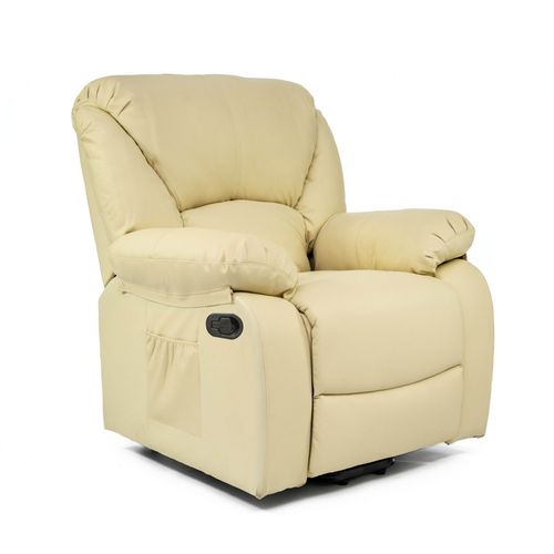 Fauteuil De Massage Relax Monaco, 10 Vibromoteurs À Ondulation, Inclinable À 160 °, Fonction Chauffage, Programmes Automatiques, A ++, Eco-8590 B (Beige)