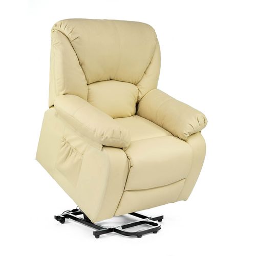 Fauteuil De Massage Releveur Chamonix, Fauteuil Elévateur Électrique 160º, Fonction De Chauffage, Programmes Automatiques, Massage Ondulant, A ++, Eco-8590up B (Beige)