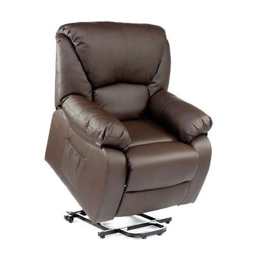 Fauteuil De Massage Releveur Chamonix, Fauteuil Elévateur Électrique 160º, Fonction De Chauffage, Programmes Automatiques, Massage Ondulant, A ++, Eco-8590up M (Marron)