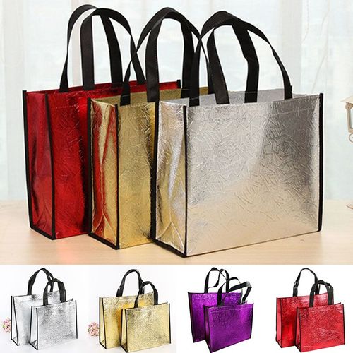 Sac de Shopping réutilisable pour femmes, grande capacité, sacs de rangement de voyage en toile, Laser paillettes, sac à main d'épicerie fourre-tout en toile écologique