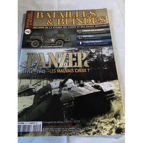 Magazine Batailles Et Blindes N°63