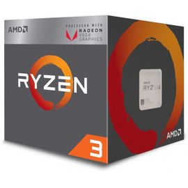 Processeur AMD AM4 Ryzen 3-2200G, 3.70GHz Turbo (YD2200C5FBBOX)