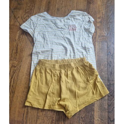 Ensemble Pyjama Été Fille T-Shirt Et Short Kiabi 8ans