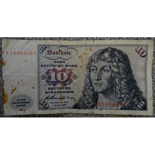 Billet De Banque - Allemagne - 10 Dm - 1960