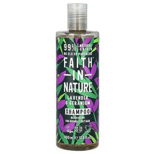 Faith In Nature, Shampooing, Pour Cheveux Normaux/Secs, Lavande Et Géranium, 400 Ml 