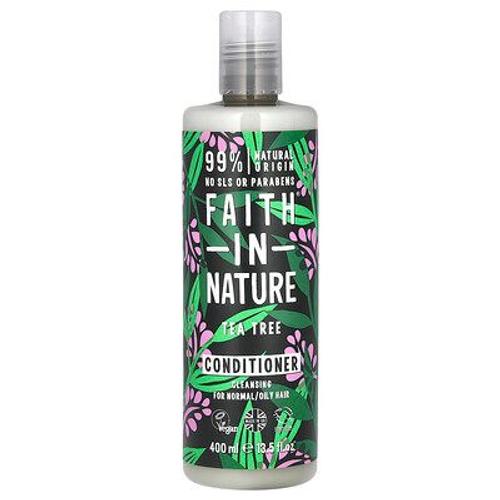 Faith In Nature, Après-Shampooing, Cheveux Normaux/Gras, Tea Tree, 400 Ml 