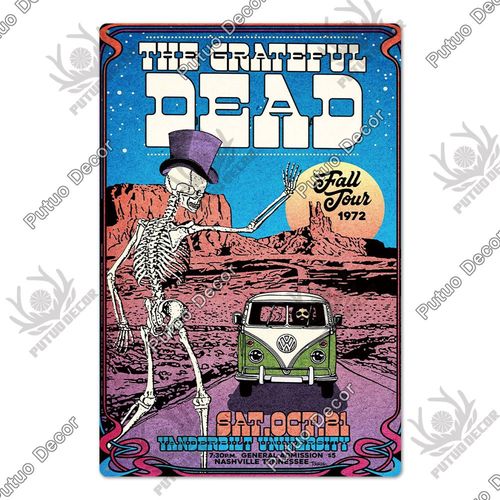 Putuo décor film Plaque de signe en métal affiche en métal Vintage décoration de chant en étain pour homme grotte chambre cinéma mur décor de maison