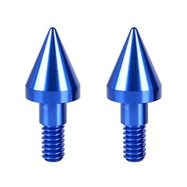Blue-2pcs Picots De Pare-Chocs Avant Et Arrière, 2 Pièces, Protecteur De Collision, Cône Arrière En Aluminium, Pièces De Réglage, Mercedes Benz Smart Fortwo 2007  2015 Nipseyteko