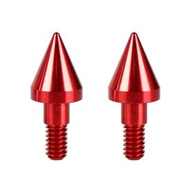 Red-2pcs Picots De Pare-Chocs Avant Et Arrière, 2 Pièces, Protecteur De Collision, Cône Arrière En Aluminium, Pièces De Réglage, Mercedes Benz Smart Fortwo 2007  2015 Nipseyteko