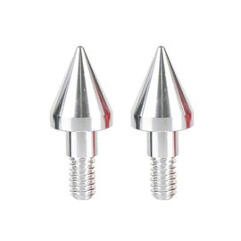 Silver-2pcs Picots De Pare-Chocs Avant Et Arrière, 2 Pièces, Protecteur De Collision, Cône Arrière En Aluminium, Pièces De Réglage, Mercedes Benz Smart Fortwo 2007  2015 Nipseyteko